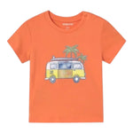 Mayoral T-Shirt Girocollo Tinta Unita con Stampa per Neonato 1063 ARANCIONE MAYORAL 