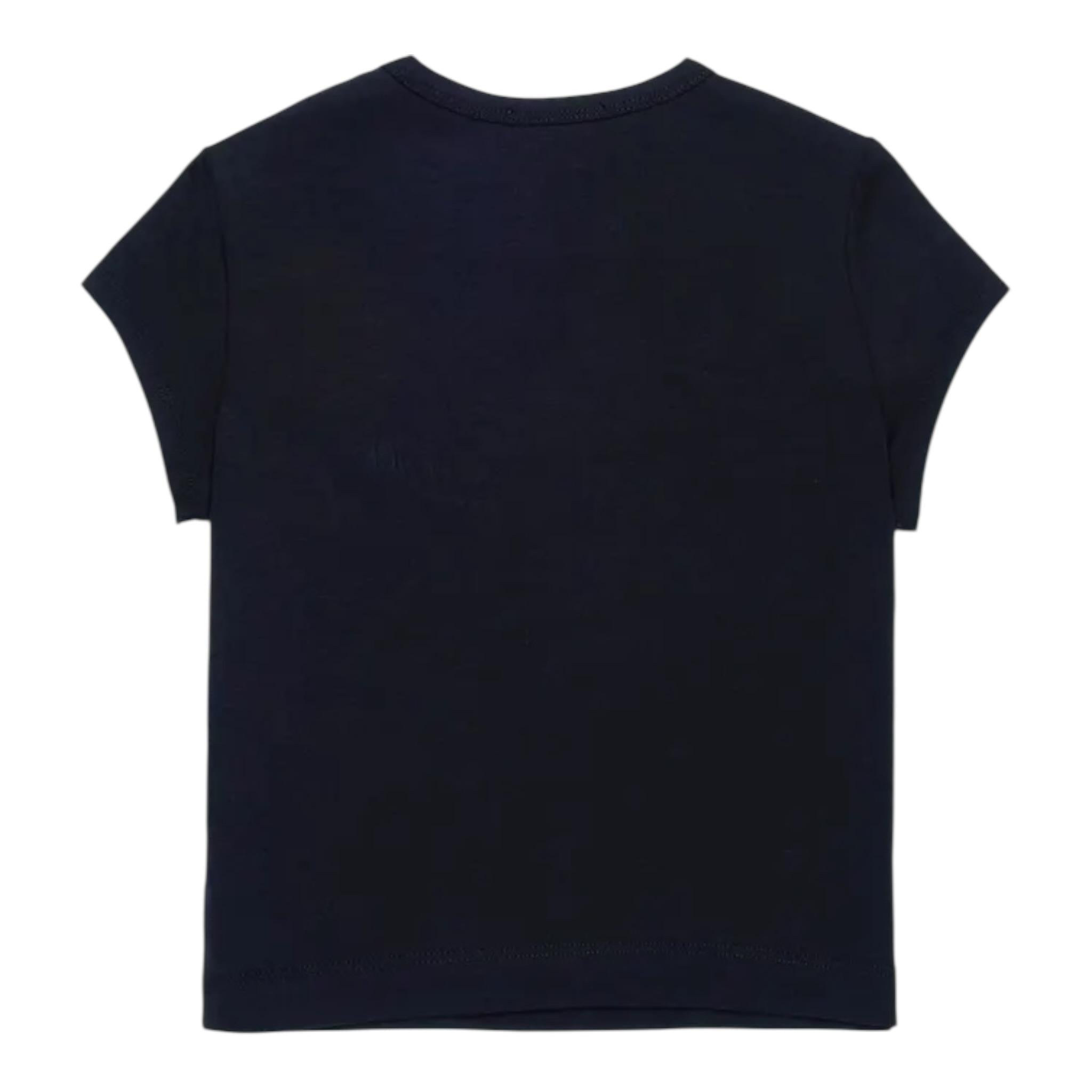 Diesel T-Shirt Girocollo tinta unita con Logo Nero per Bambina J01830XXX NERO DIESEL 