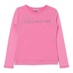 MISS BLUMARINE shirt girocollo tinta unita cn maniche velate Rosa per Bambina IF3071 ROSA MISS BLUMARINE 