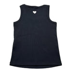 Liu Jo Canotta Tinta Unita con Traforo A Forma di Cuore per Bambina GA5199 NERO LIU JO 