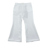 Fun & Fun Pantalone Tinta Unita Modello A Zampa per Bambina FNCBPT00990 BIANCO FUN & FUN 