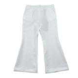 Fun & Fun Pantalone Tinta Unita Modello A Zampa per Bambina FNCBPT00990 BIANCO FUN & FUN 