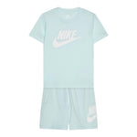 Nike Completo 2 Pezzi T-Shirt-Bermuda Tinta Unita per Neonato 86L596NX AZZURRO NIKE 