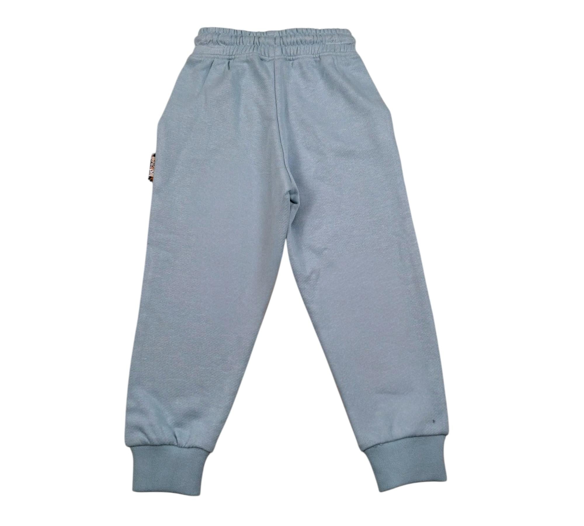 Just Cavalli Pantalone Tuta Tinta Unita con Logo per Neonata JIP26034PA AZZURRO JUST CAVALLI 