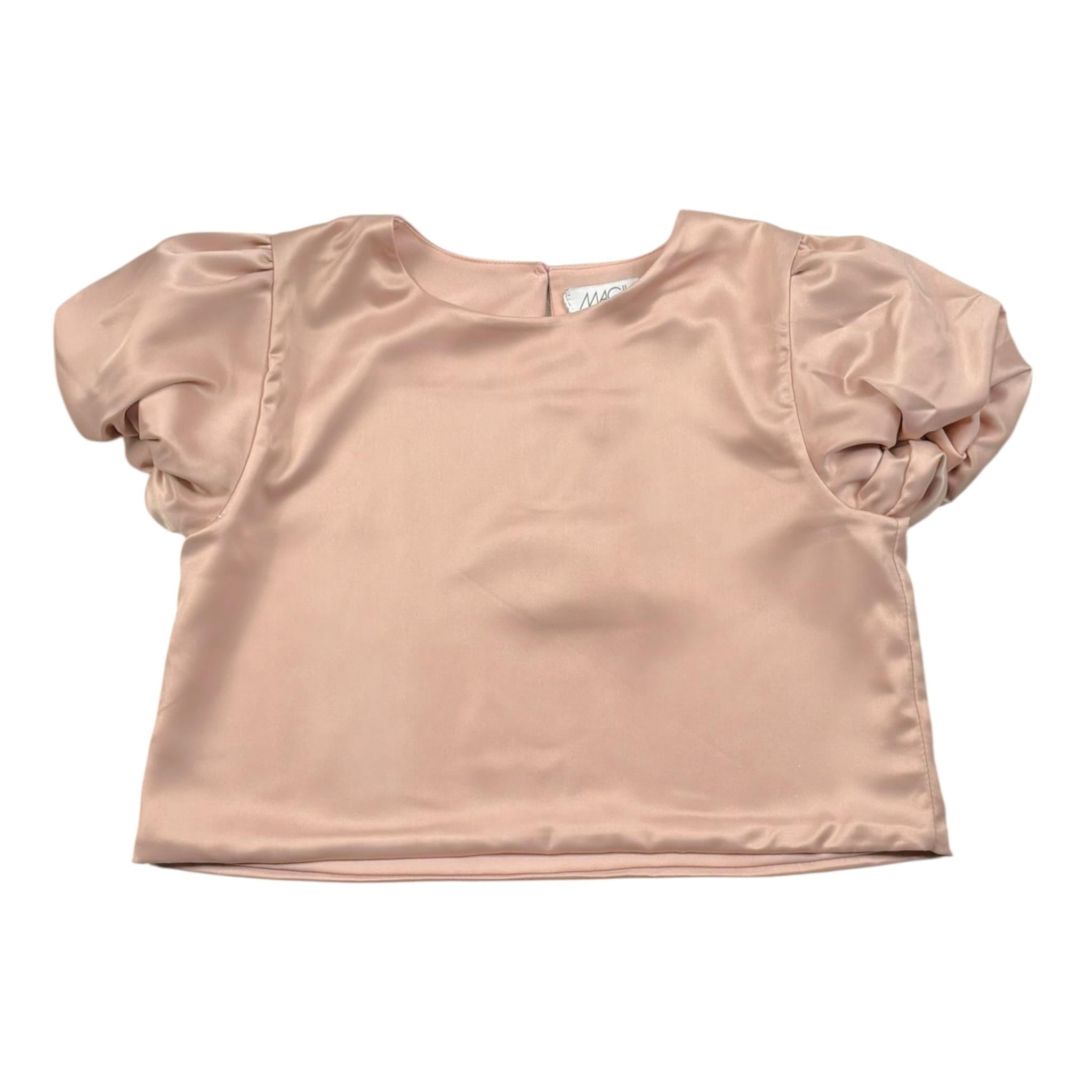 Magil camicia Girocollo Tinta Unita per Bambina HN21065 ROSA MAGIL 