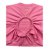 Gaelle T-Shirt Girocollo Tinta Unita con Logo per Bambina 2746MY00380 ROSA GAELLE 
