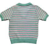 Saint Barth Polo Mezza Manica Fantasia A Righe per Bambina CADDY MULTICOLOR SAINT BARTH 