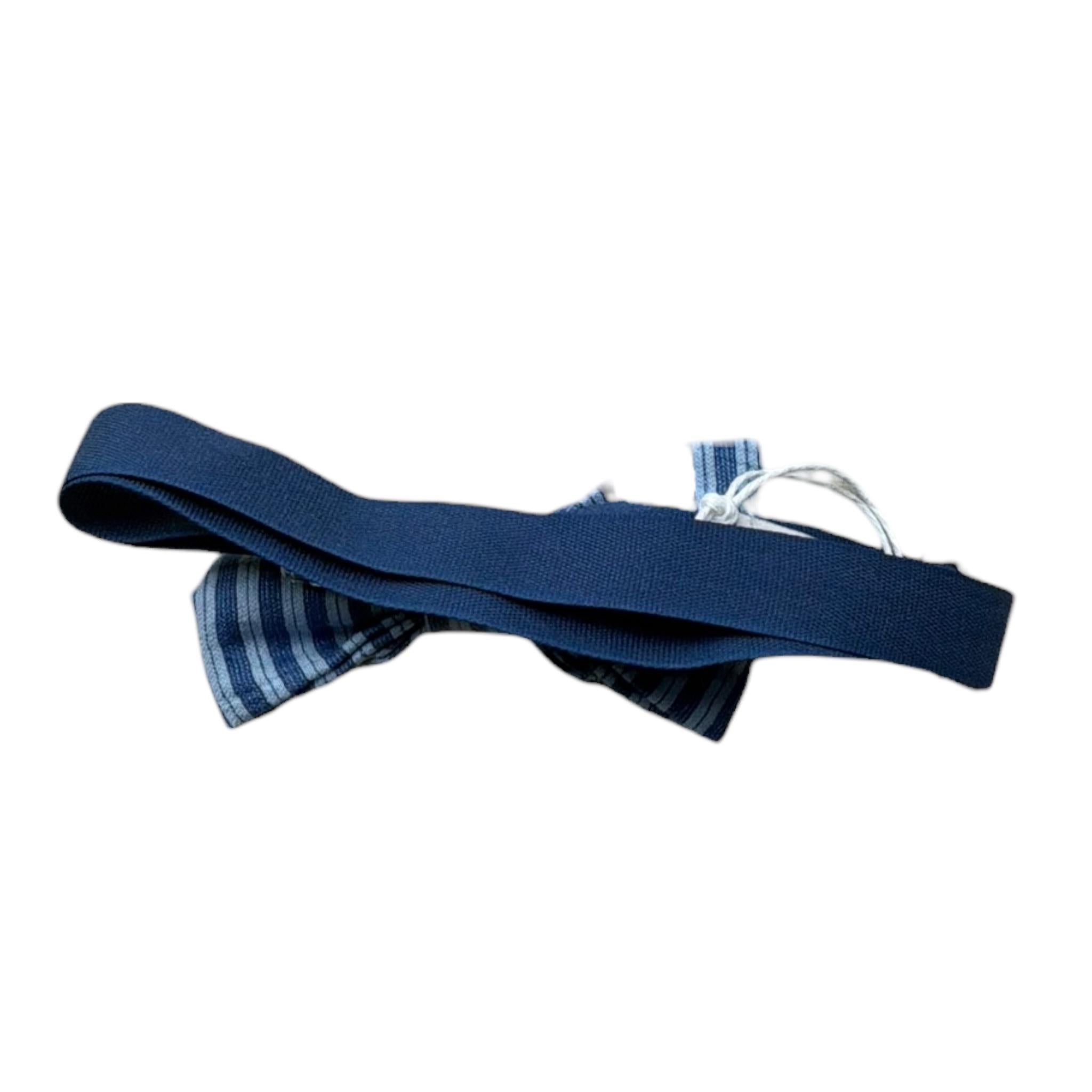 Le Bebe' Papillon Tinta Unita con Fantasia A Righe per Neonato LBB5362 BLU LE BEBE' 