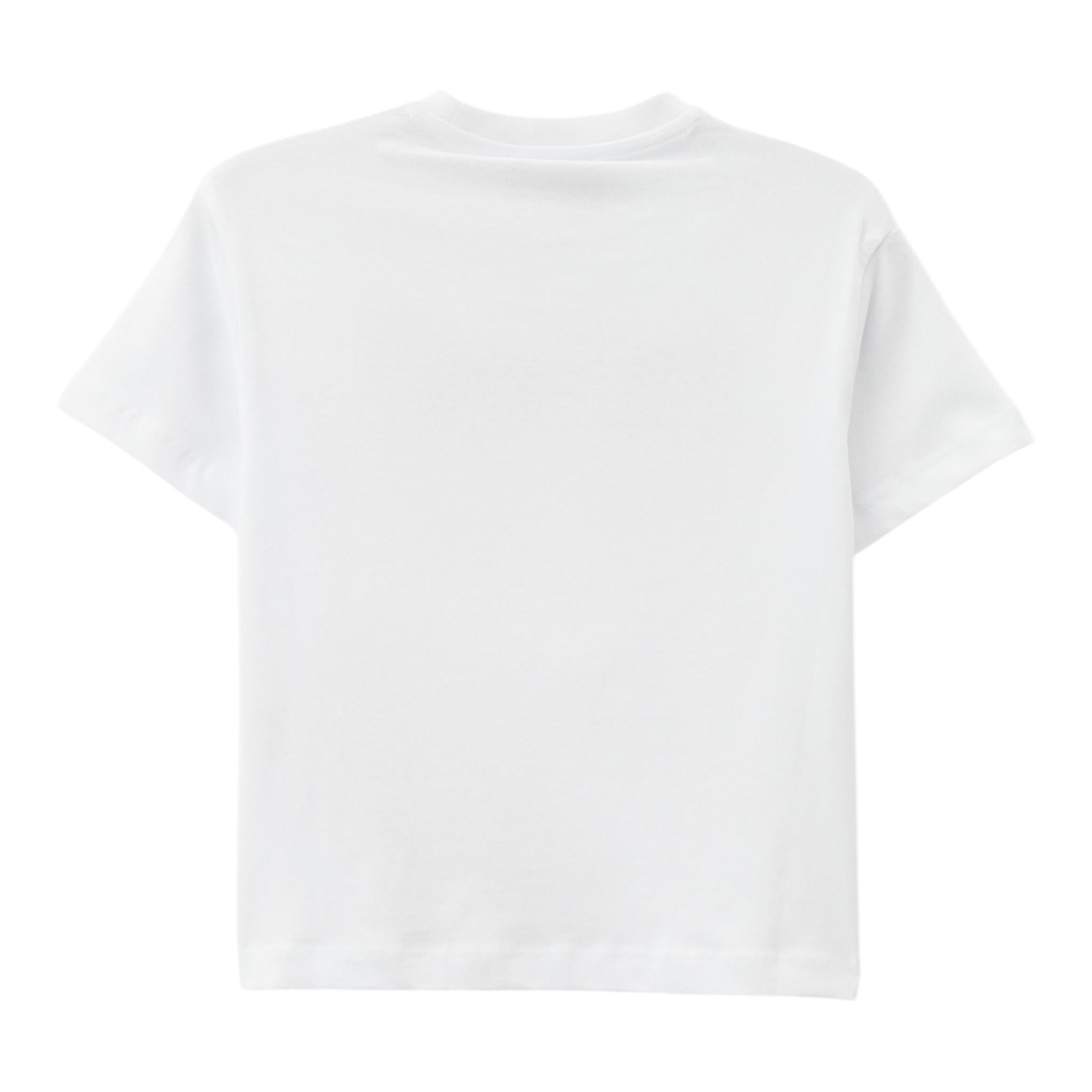 Iceberg T-Shirt Girocollo Tinta Unita con Stampa per Bambina TSICE5164J BIANCO ICEBERG 