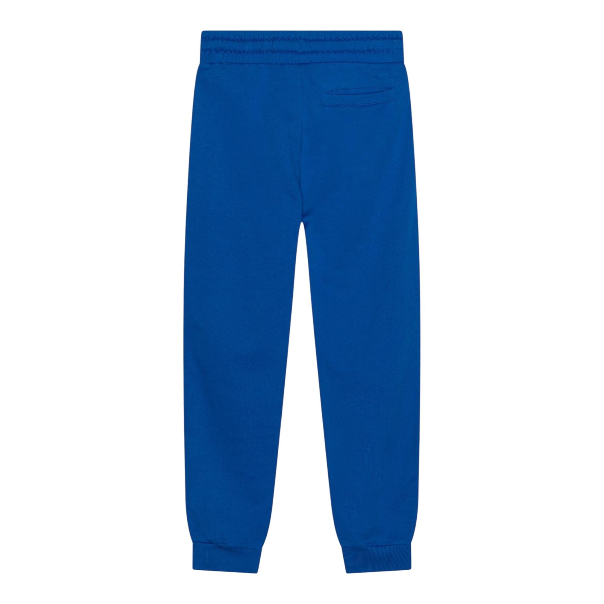 GUESS pantalone tuta tinta unita con stampa logo Blu per Bambino N4YQ11KA6R3 BLU GUESS 