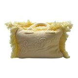 Saint Barth Borsa Tinta Unita con Stampa per Bambina 00409L GIALLO SAINT BARTH 