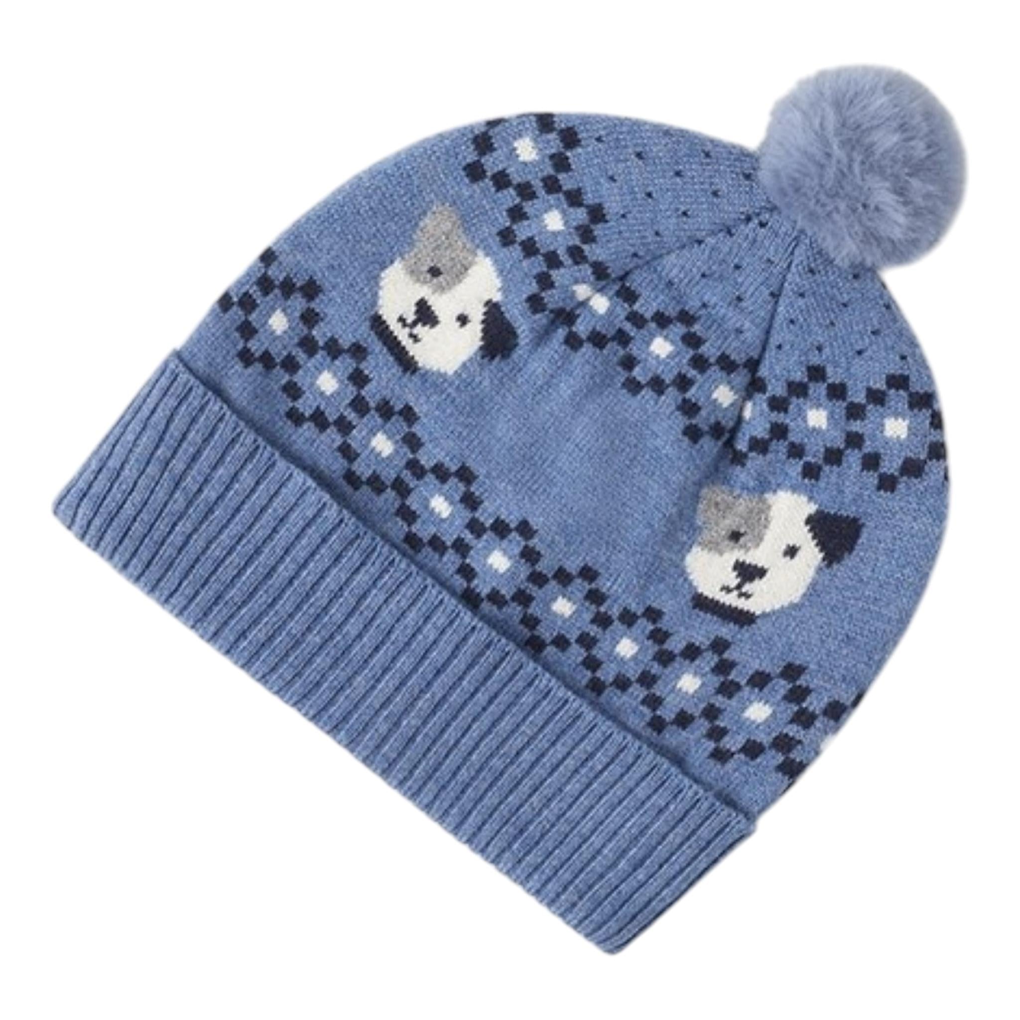 MAYORAL set sciarpa-cappello tinta unita con stampa Azzurro per Neonato 10533 AZZURRO MAYORAL 