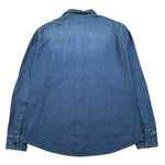 Siviglia Camicia Manica Lunga Tinta Unita In Denim per Bambino SVJSH17201 BLU SIVIGLIA 