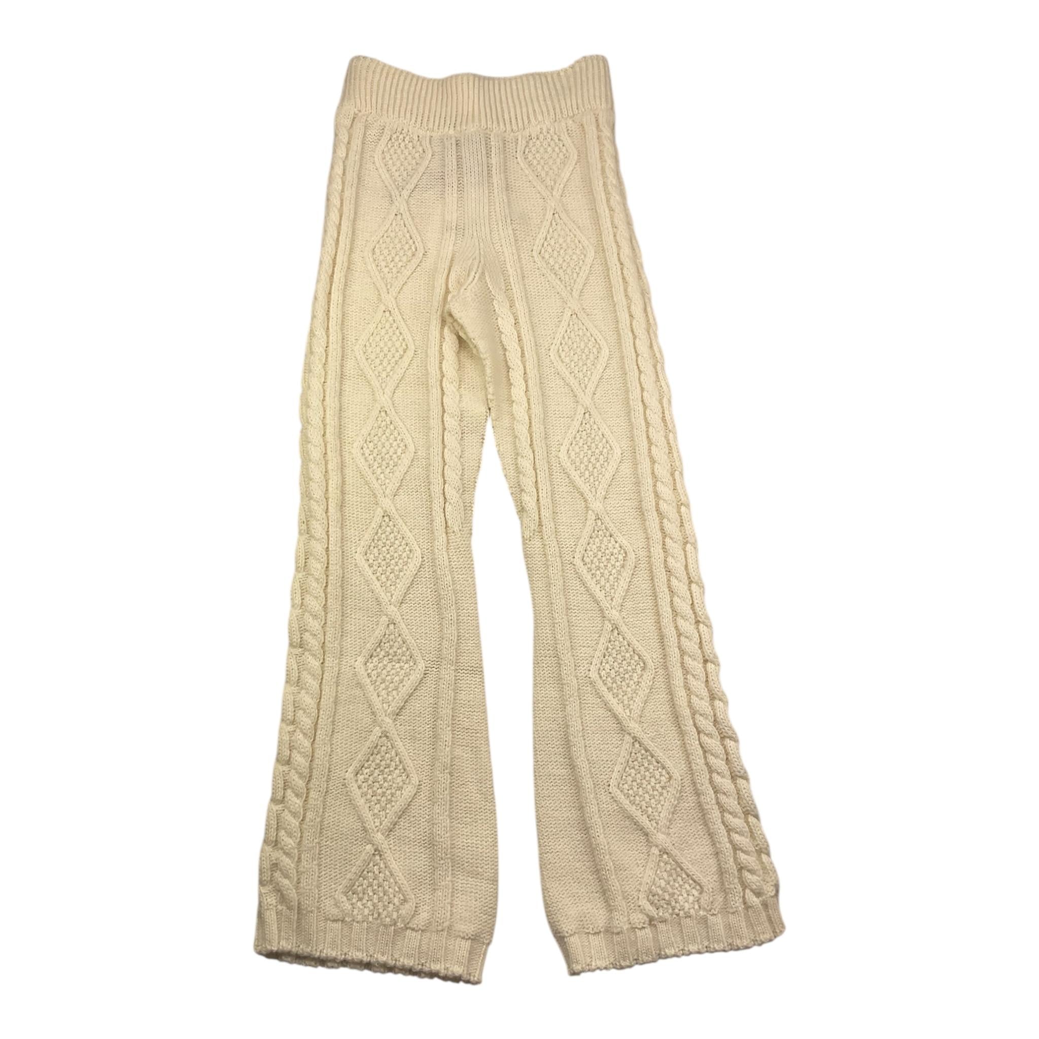 MSGM pantalone tinta unita in magliap Panna per Bambina F3MSJGPA21 PANNA MSGM 