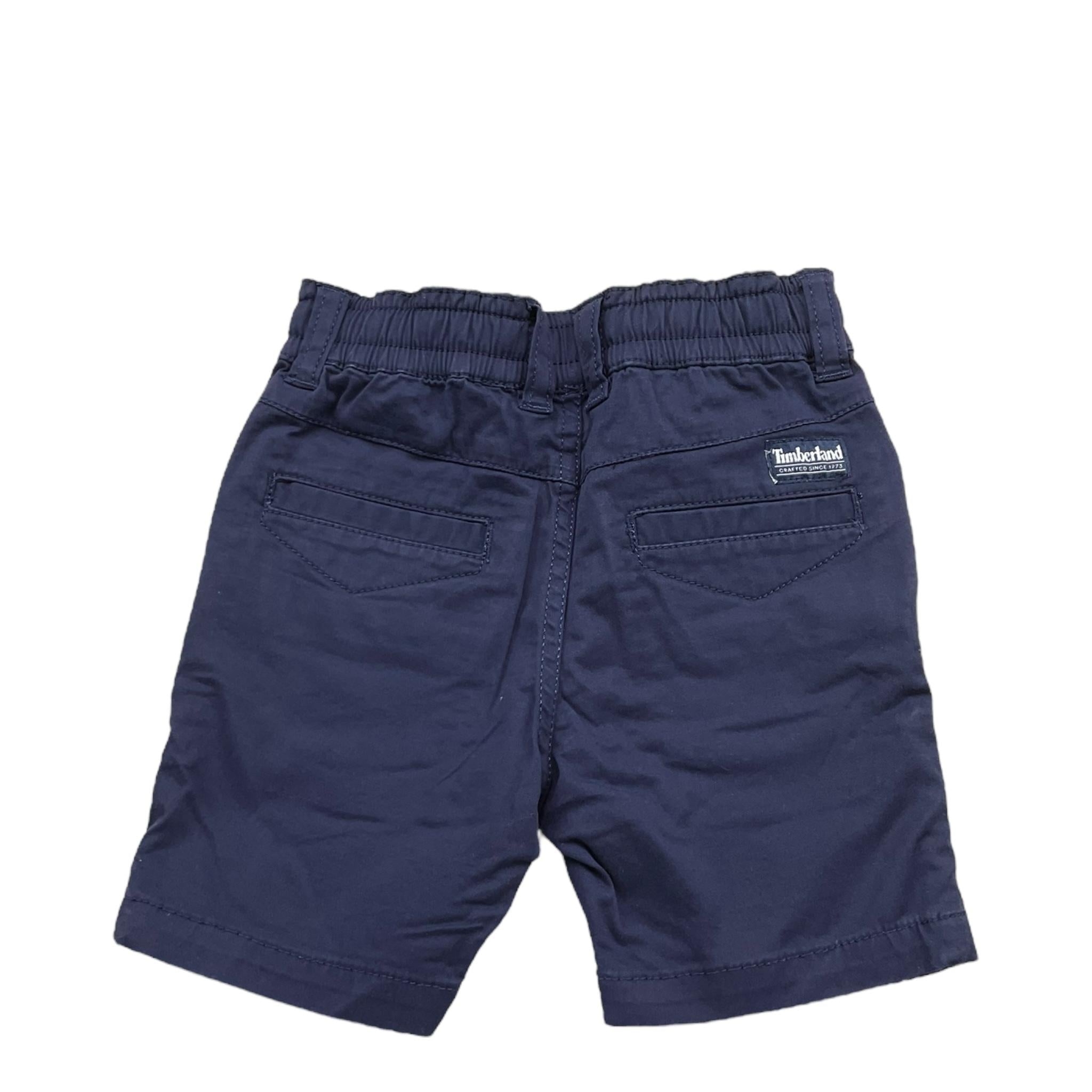 Timberland Bermuda Tinta Unita con Elastico In Vita per Neonato T04A18 BLU TIMBERLAND 