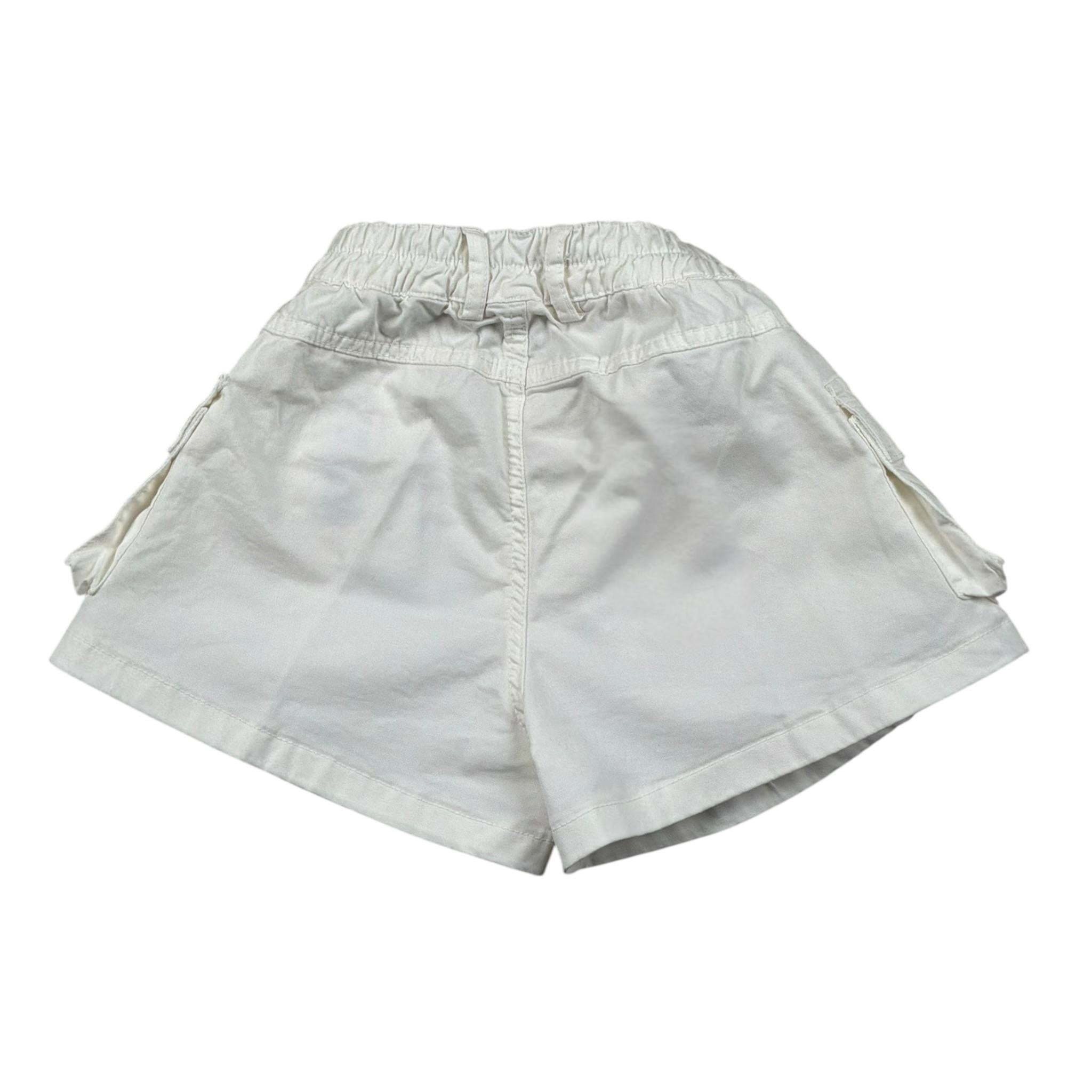 Dusty Color Short Tinta Unita con Elastic In Vita per Bambina DJWS5015SH BIANCO DUSTY COLOR 