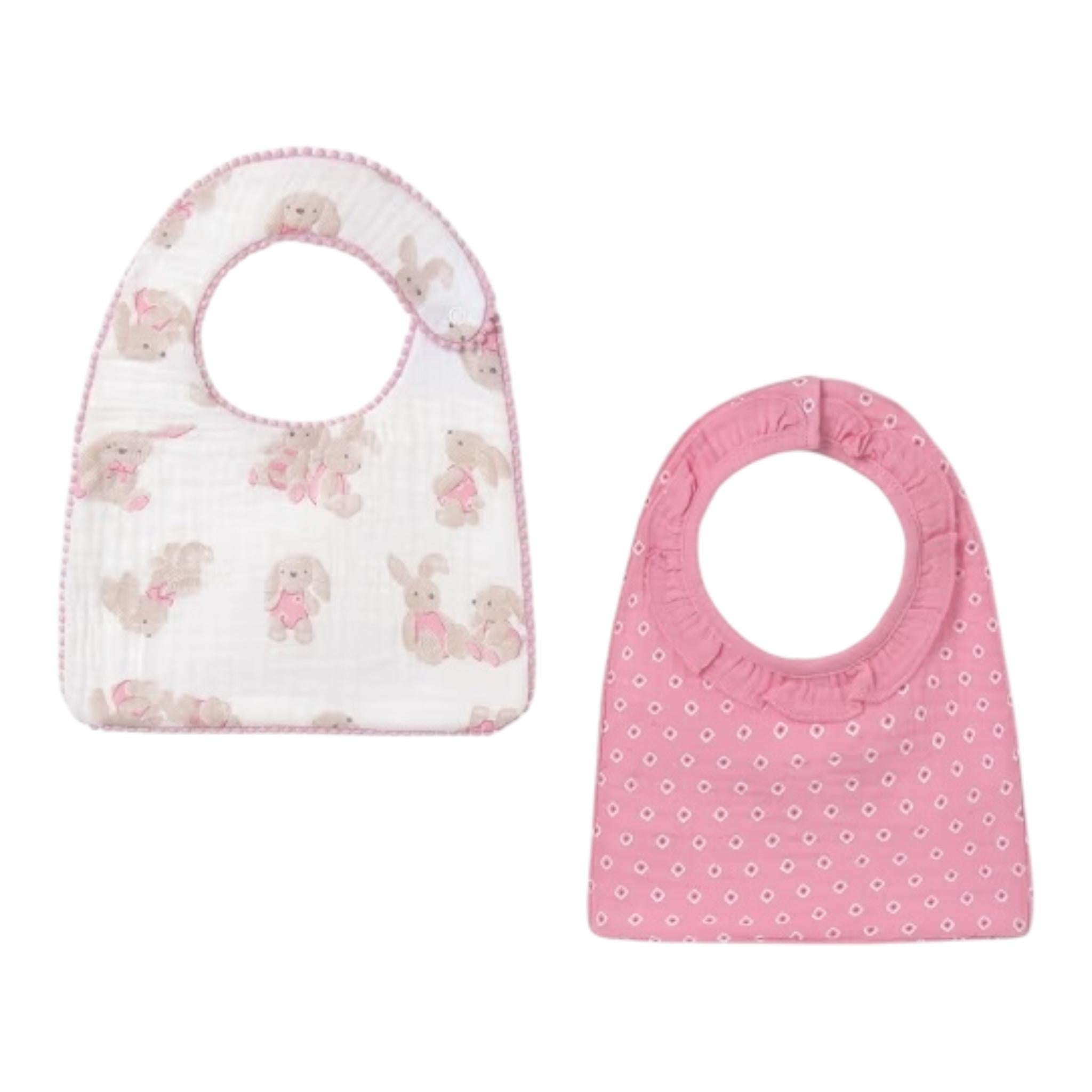 Mayoral Set 2 Pezzi Bavetta Bicolore per Neonata 9409 BIANCO/ROSA MAYORAL 