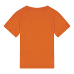 Balmain T-Shirt Girocollo Tinta Unita con Stampa per Neonato BW8601 ARANCIONE BALMAIN 