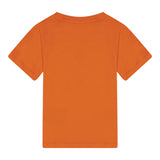 Balmain T-Shirt Girocollo Tinta Unita con Stampa per Neonato BW8601 ARANCIONE BALMAIN 