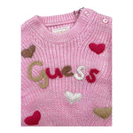 GUESS maglia tinta unita con stampa Rosa per Neonata K4BE01Z3IC0 ROSA GUESS 
