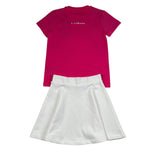 John Richmond Completo 2 Pezzi T-Shirt-Gonna Bicolore per Bambina RGP26005CJ FUXIA/BIANCO JOHN RICHMOND 