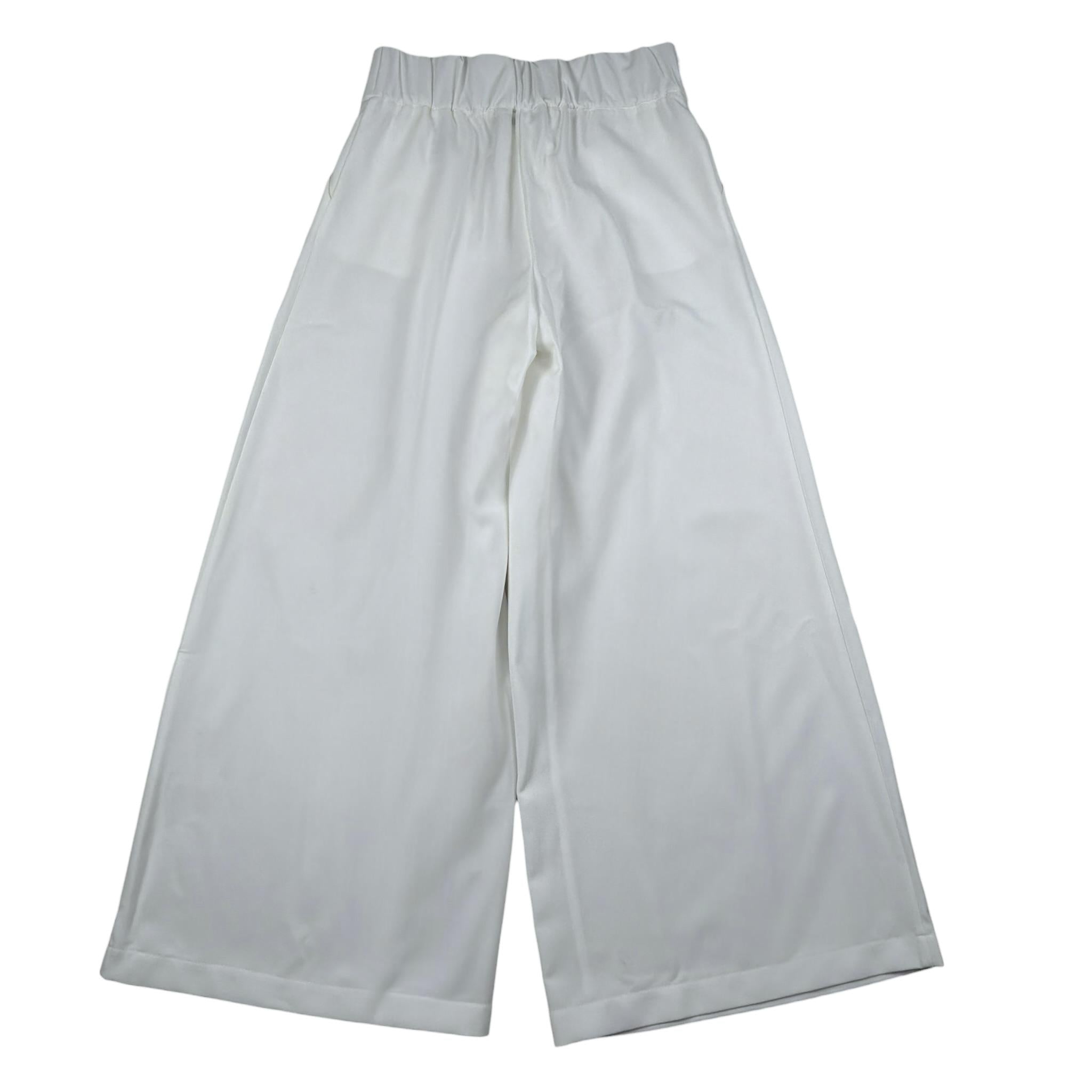Patrizia Pepe Pantalone Tinta Unita Modello Palazzo per Bambina 7P0386 BIANCO PATRIZIA PEPE 