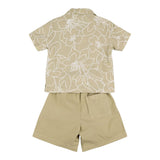 Il Gufo Completo 2 Pezzi Camicia-Bermuda per Bambino P25DP536C6068 VERDE IL GUFO 