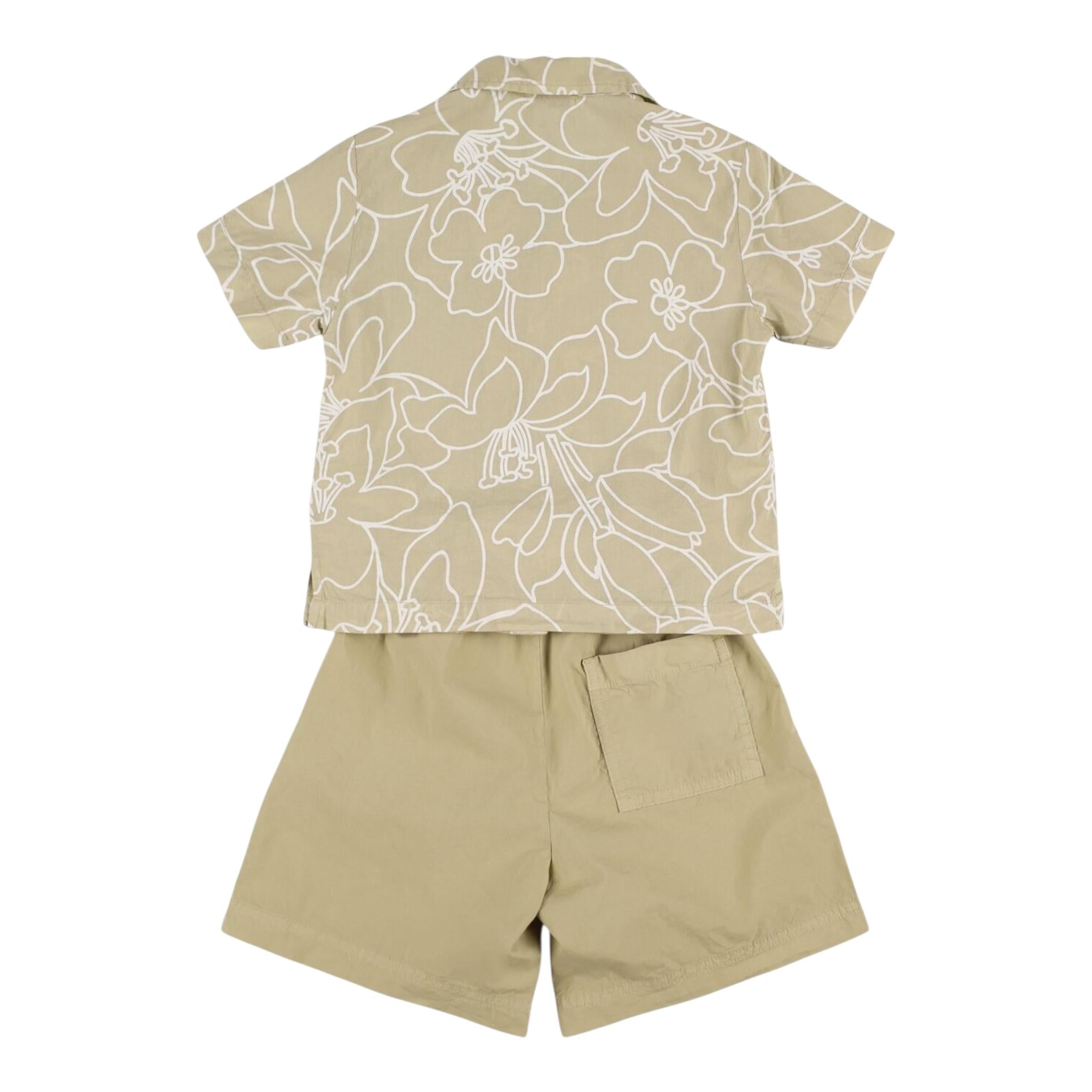 Il Gufo Completo 2 Pezzi Camicia-Bermuda per Bambino P25DP536C6068 VERDE IL GUFO 