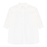 Dou Dou Camicia Tinta Unita Manica Lunga per Bambina DW1A20XXX BIANCO DOU DOU 