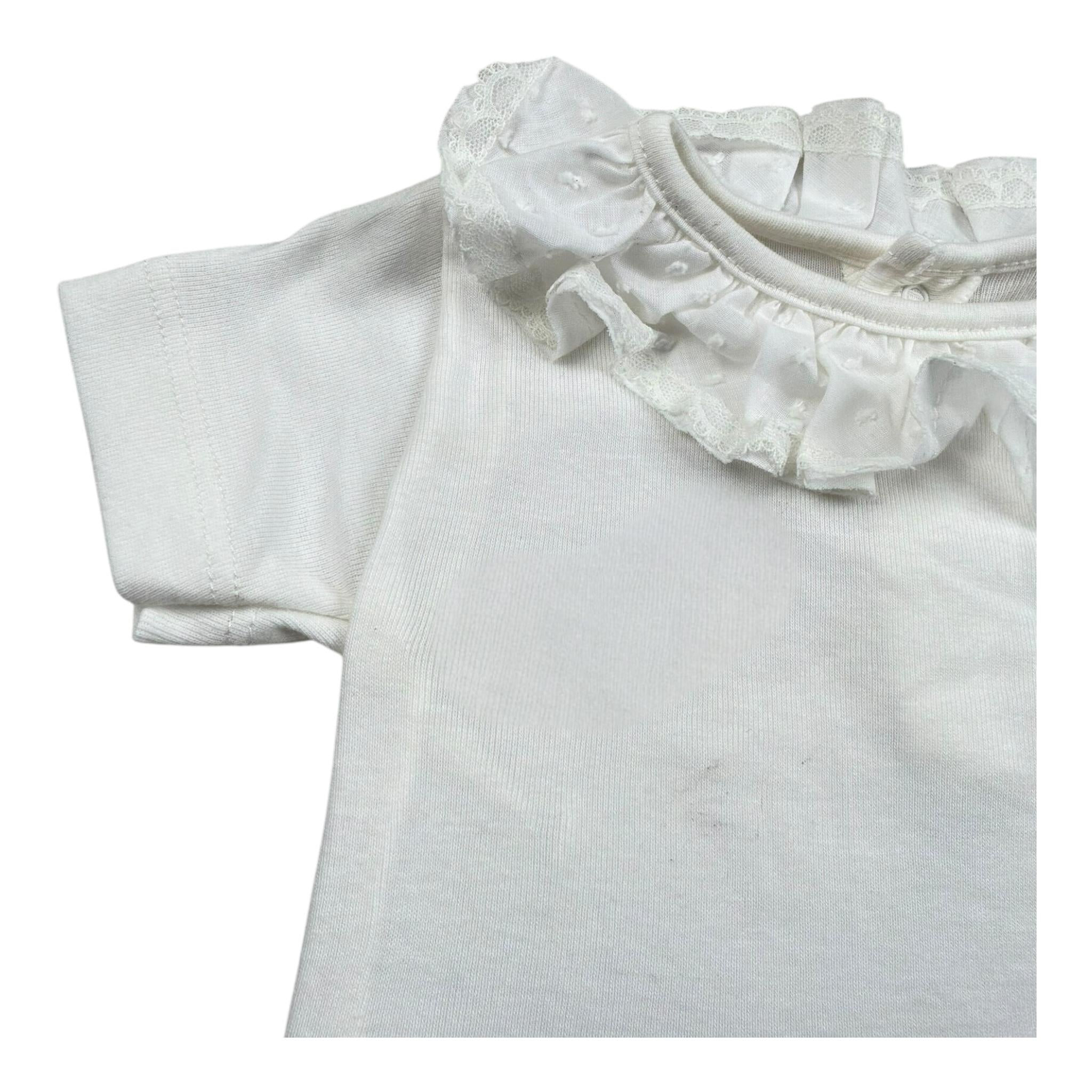 Calamaro Body Mezza Manica Tinta Unita per Neonata BDM BIANCO CALAMARO 