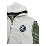 Just Cavalli Felpa con Zip E Cappuccio Tinta Unita con Maniche In Contrasto per Neonato JIP26082FE BIANCO JUST CAVALLI 