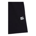 Dolce & Gabbana Bermuda In Tuta Tinta Unita con Logo per Bambino L4J1U6 BLU DOLCE & GABBANA 