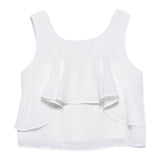 Abel & Lula Camicia Giromanica Tinta Unita per Bambina 5150 BIANCO ABEL & LULA 