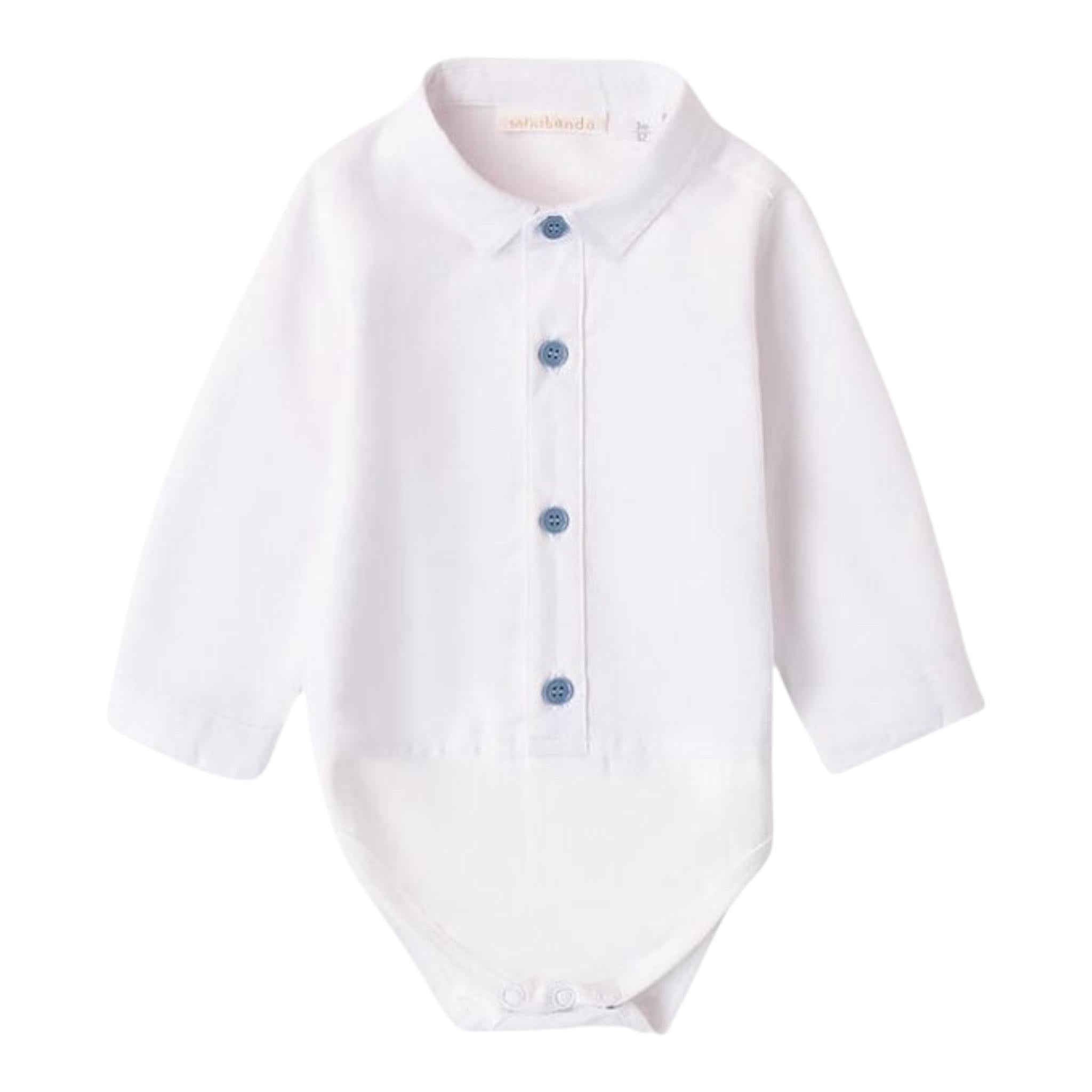 MINI BANDA camicia modello body tinta unita Bianco per Neonato 3A606X BIANCO MINI BANDA 