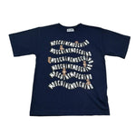 Moschino T-Shirt Girocollo Tinta Unita con Stampa per Bambino HXM05G BLU MOSCHINO 