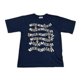 Moschino T-Shirt Girocollo Tinta Unita con Stampa per Bambino HXM05G BLU MOSCHINO 