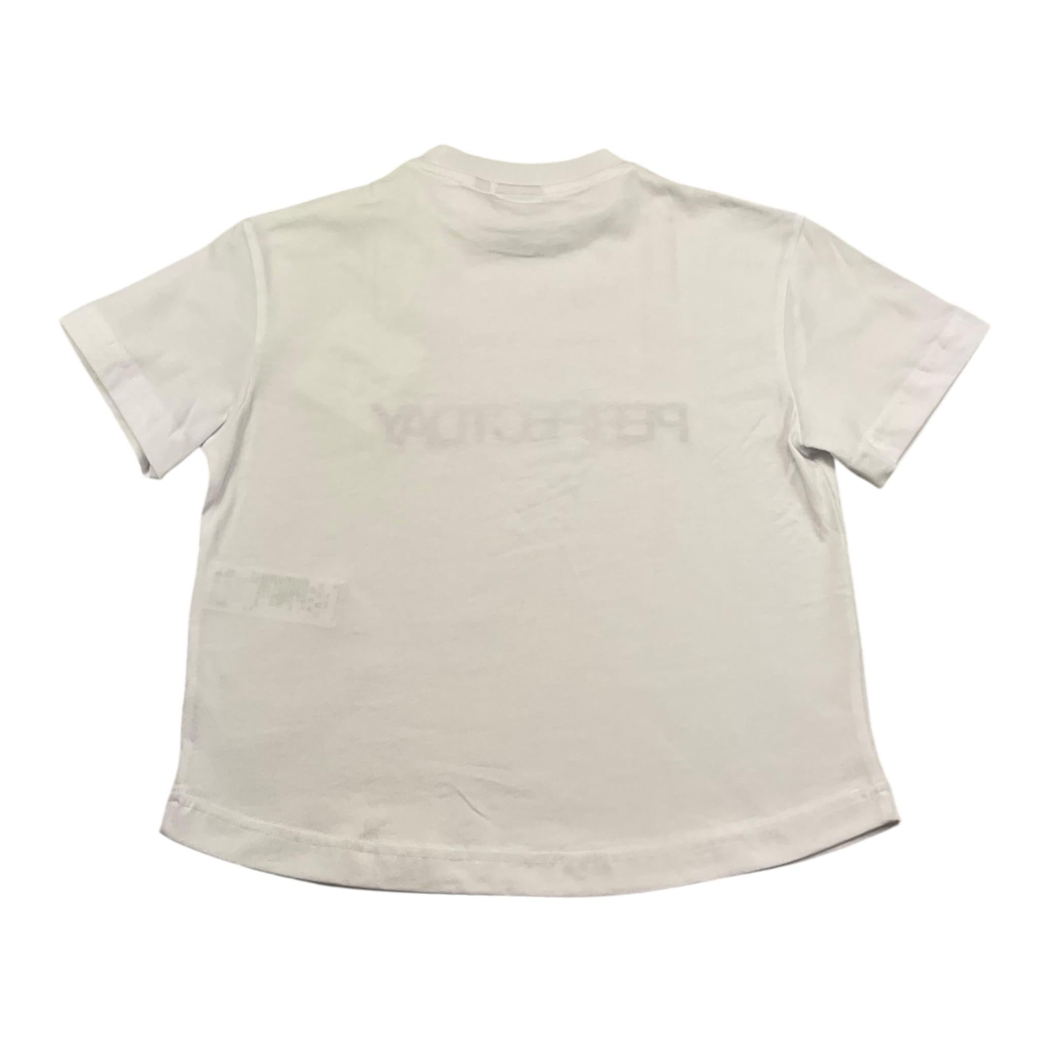 Aspesi T-Shirt Girocollo Tinta Unita con Stampa per Bambino S25044TSM0122 BIANCO ASPESI 