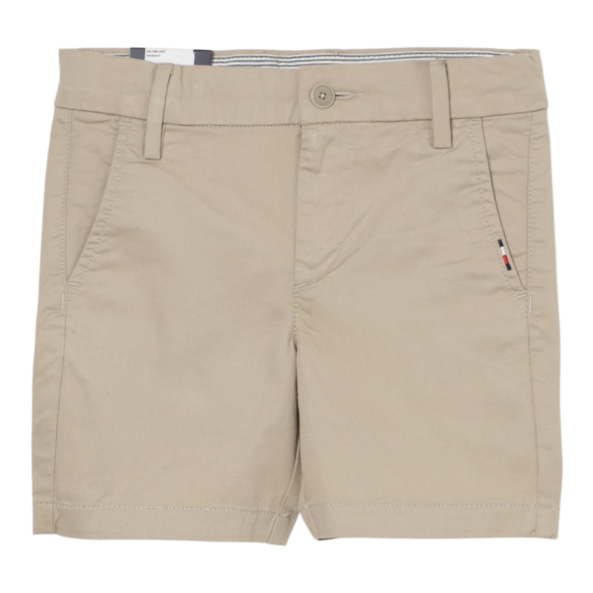Tommy Hilfiger Bermuda Tinta Unita con Girovita Regolabile per Bambino KB0KB09641XX BEIGE TOMMY HILFIGER 