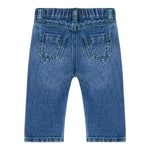 MOSCHINO jeans tinta unita con elastico in vita Blu per Neonato MUP04Z BLU MOSCHINO 