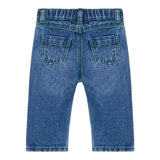 MOSCHINO jeans tinta unita con elastico in vita Blu per Neonato MUP04Z BLU MOSCHINO 