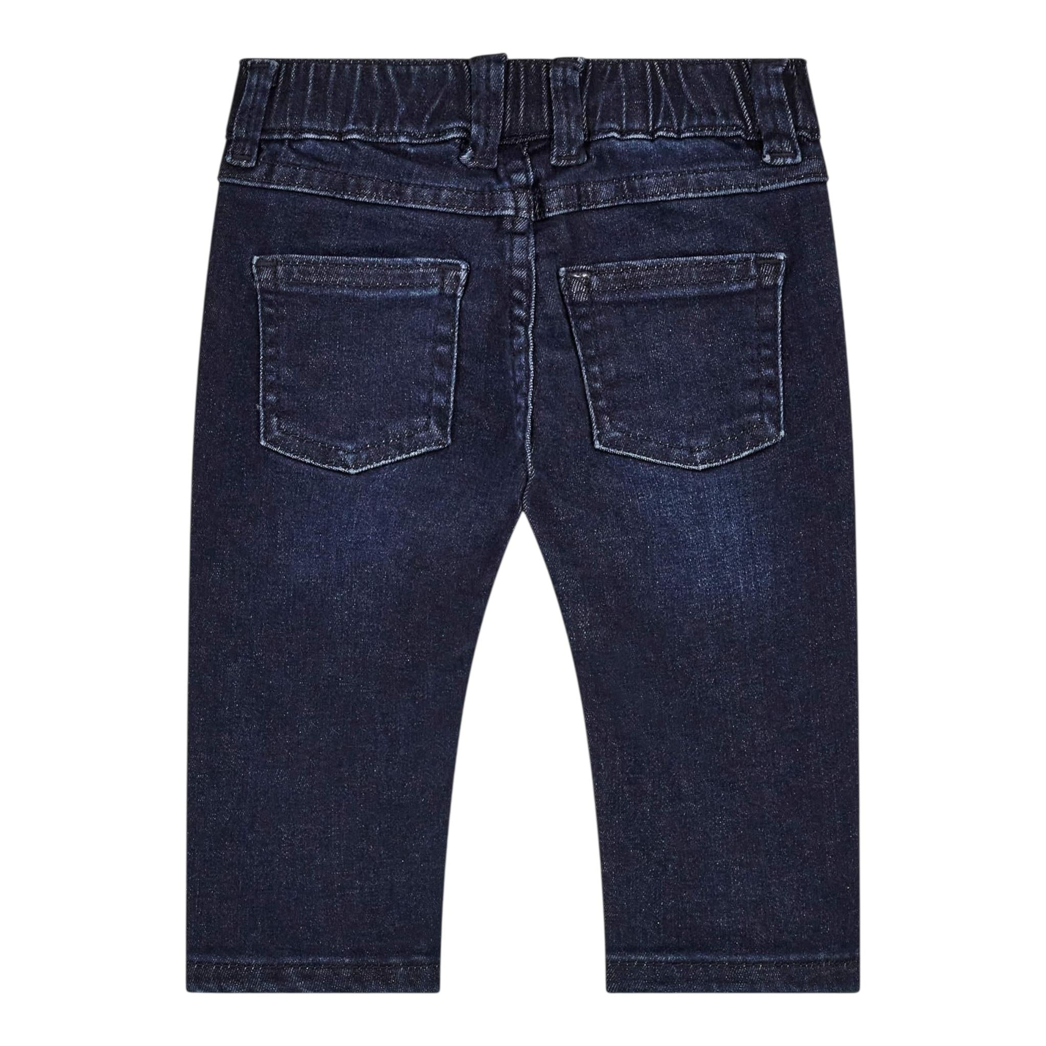 GUESS jeans tinta unita con elastico in vita Blu per Bambino N4BA06D4CA0 BLU GUESS 