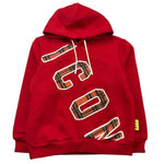 ICON felpa chiusa con cappuccio tinta unita con logo Rosso per Bambino IBSW00848 ROSSO ICON 