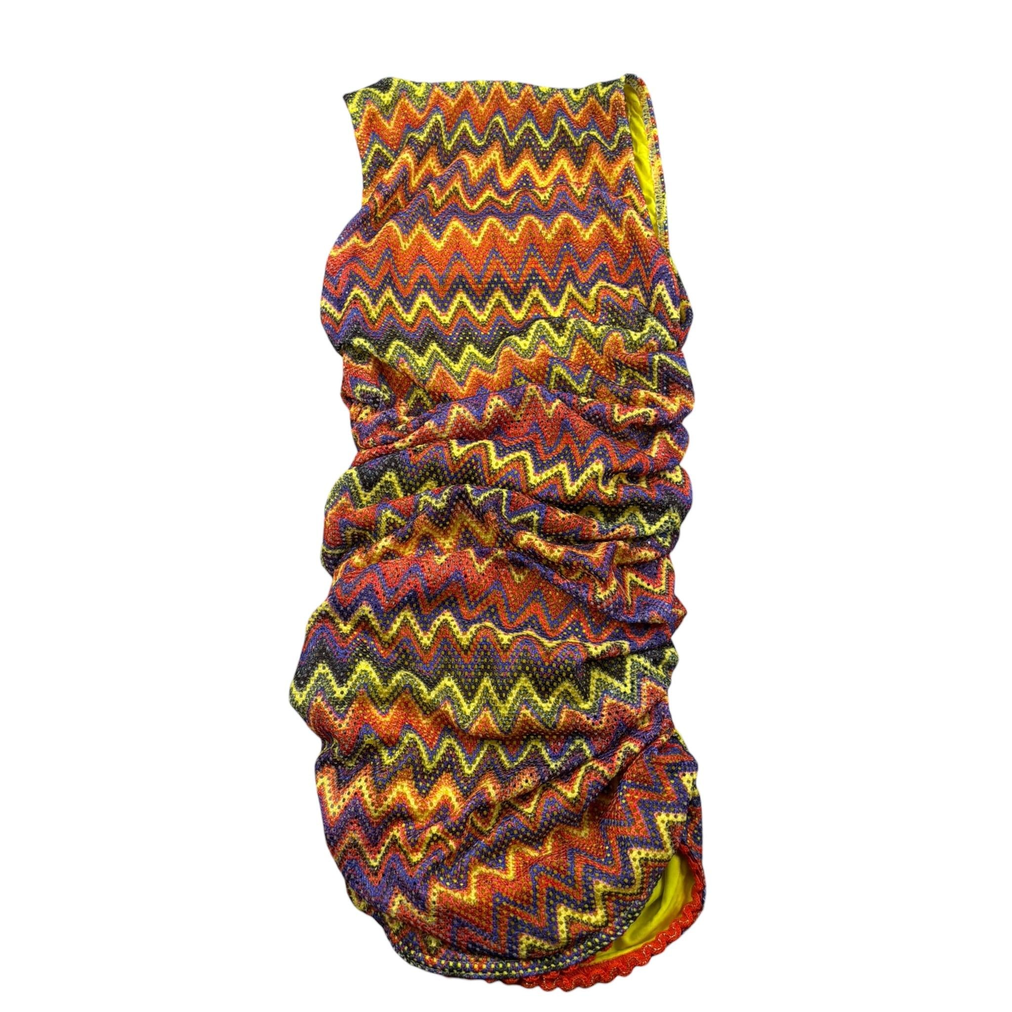 4Giveness Abito Multicolo con Fantasia Astratta per Bambina FGCG3913 MULTICOLOR 4GIVENESS 