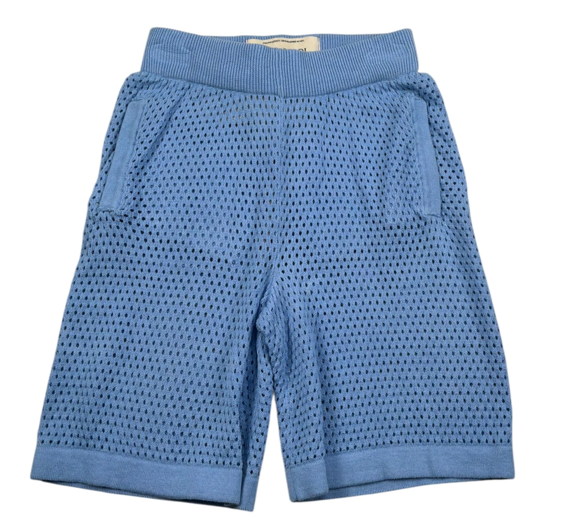 Trussardi Bermuda Tinta Unita Trafrato per Bambino TBP26069BE AZZURRO TRUSSARDI 