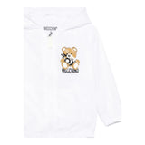 Moschino Giubbino Tinta Unita con Cappuccio per Neonato MUS022 BIANCO MOSCHINO 