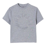 Stella Mccartney T-Shirt Girocollo Tinta Unita con Stampa per Bambino TV8P41 GRIGIO STELLA McCARTNEY 