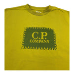 C.P. Company T-Shirt Girocollo Tinta Unita con Stampa per Bambino C7M008 VERDE C.P. COMPANY 