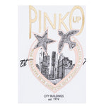 PINKO felpa girocollo tinta unita con stampa Bianco per Bambina F4PIJGSW218 BIANCO PINKO 