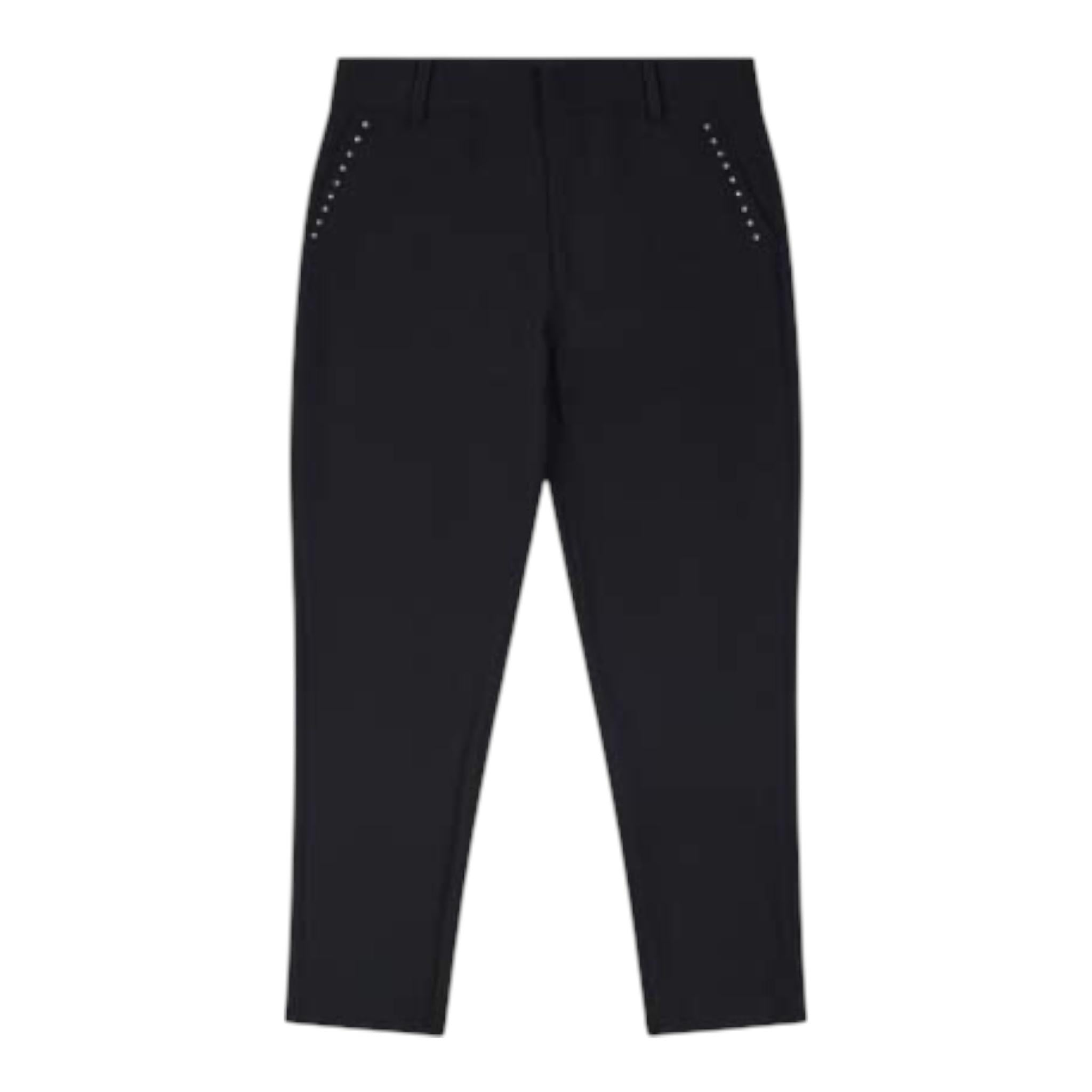 John Richmond Pantalone Tinta Unita con Borchie per Bambino RBP25172PA NERO JOHN RICHMOND 