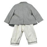 Gastone Completo 4 Pezzi Giacca-Camicia-Pantalone-Papillon per Neonato G1472A GRIGIO GASTONE 